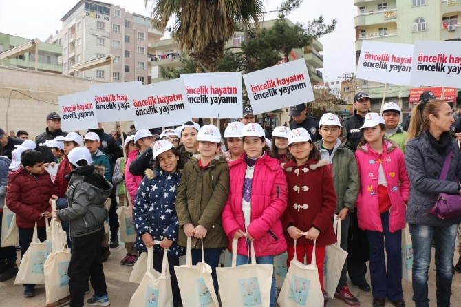 Trafikte önceliğin yayaya ait olduğu anlayışını topluma yerleştirmek istiyoruz