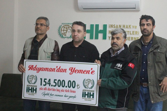 Adıyaman'da Yemen için 154 bin 500 lira toplandı