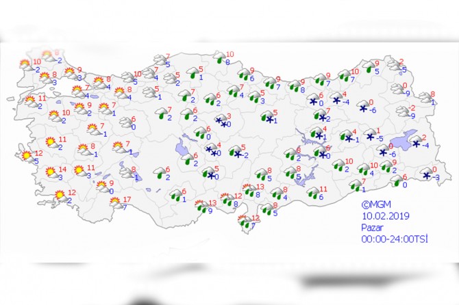Yağmur, kar, buzlanma ve don uyarısı