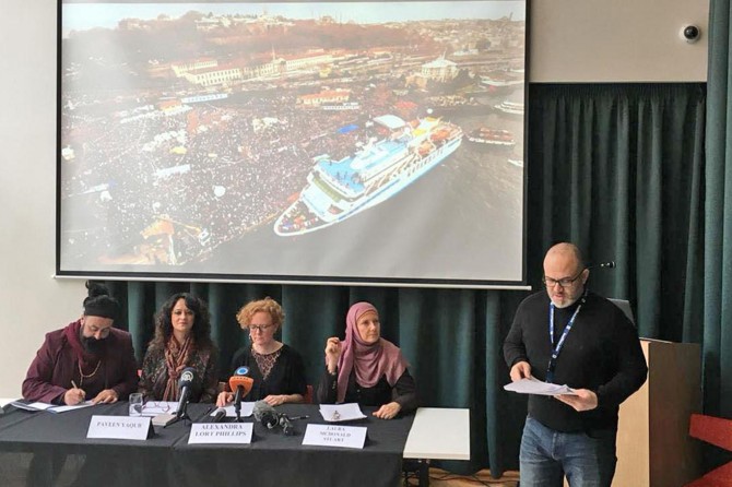 Mavi Marmara activists hold press release in London