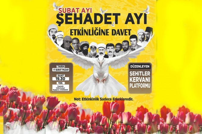 Ew ê bernameya “Meha Sibatê Meha Şehadetê” bê tertîpkirin