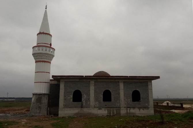 Akçakale Devlet Hastanesindeki camii inşaatında sona gelindi