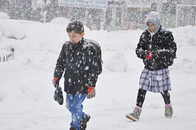 Muş ve Bitlis'te eğitime kar engelli