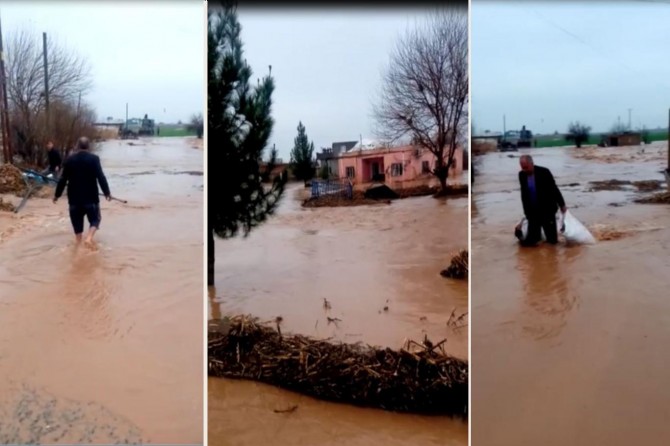 Li Mêrdînê ji ber barana zêde lehî rabû