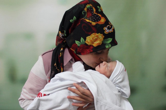 Diyafram hastası bebek 24 gün sonra sağlığına kavuştu