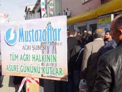 Mustazaflar Cemiyeti Ağrı'da 5 Bin Kişiye Aşure Dağıttı