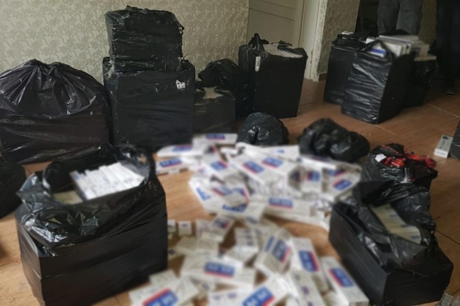 13 bin paket sigara ele geçirildi