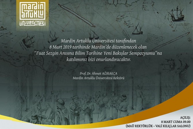 Mardin’de “Bilim Tarihine Yeni Bakışlar” sempozyumu düzenlenecek