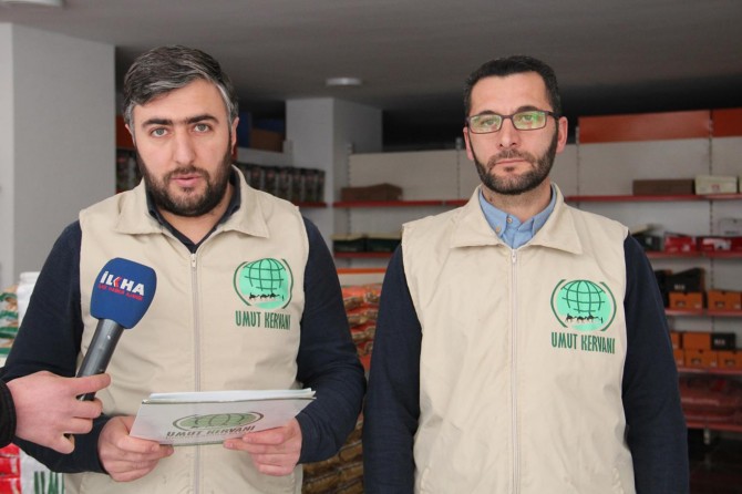 Umut Kervanı yardımlarını sürdürüyor