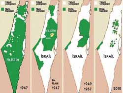 Siyonistlerin, Filistin'i adım adım işgali
