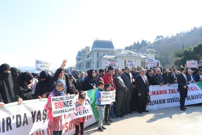 HÜDA PAR İstanbul İl Başkanlığından Mısır'daki idamlara karşı kitlesel basın açıklaması