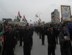 Li Qamişlo pêşmerge tevlî xwepêşandanê bûn