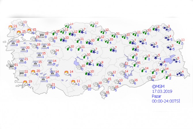 Meteorolojiden yağmur ve kar uyarısı
