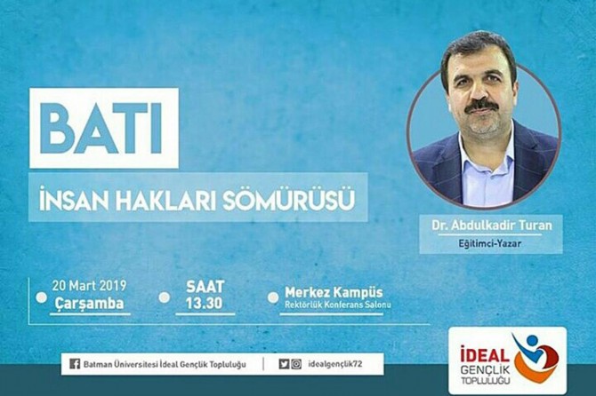 “Batı ve İnsan Hakları Sömürüsü” etkinliğine davet