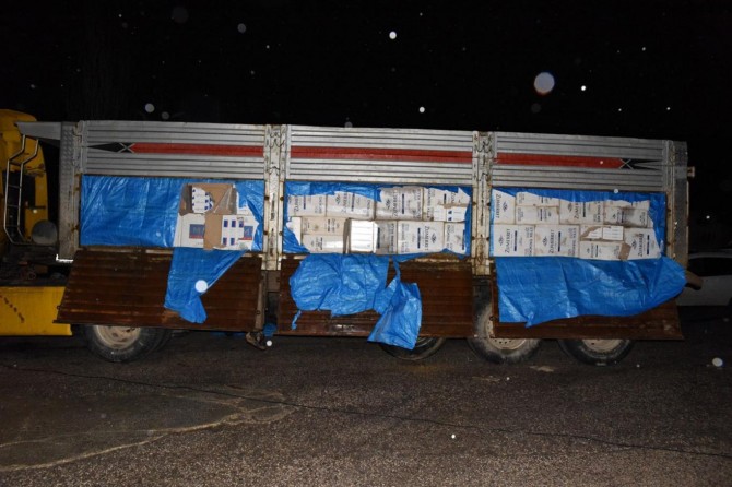 Li Entabê 638 hezar paket cixareyên qeçax hat bidestixsin