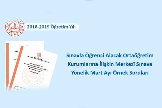 LGS öğrencileri için 6'ıncı örnek soru kitapçığı