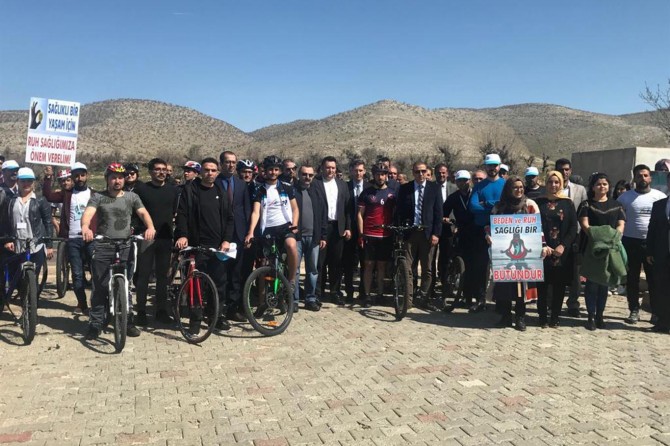 Madde bağımlılığına karşı pedal çevirdiler