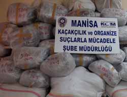 Manisa'da 618 Kilo Esrar Ele Geçirildi