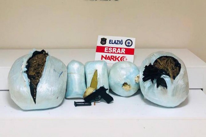Elazığ'da uyuşturucu operasyonu: 2 tutuklama