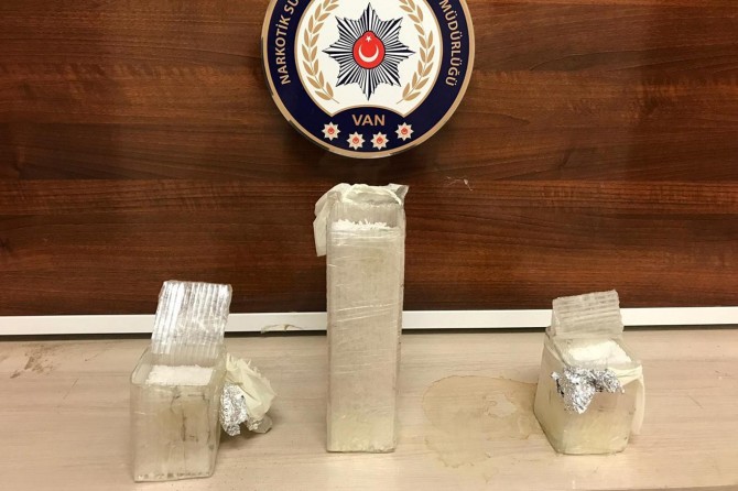 Van'da metamfetamin maddesi ele geçirildi
