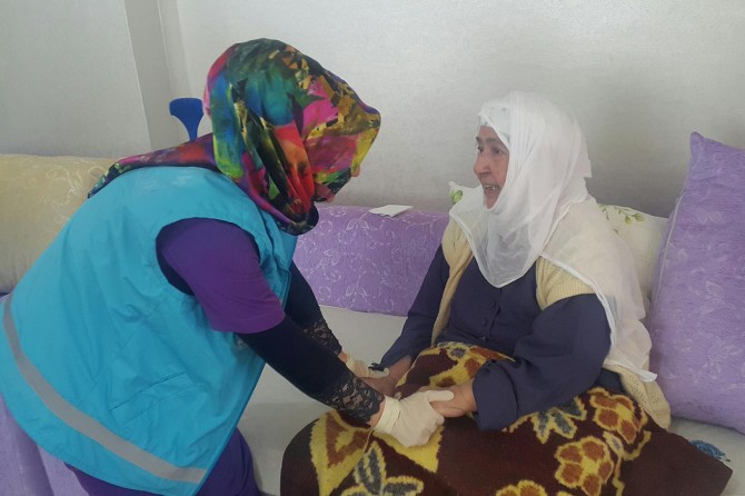 Batman'da evde sağlık hizmetlerinde kesintisiz hizmet verilmeye başlandı