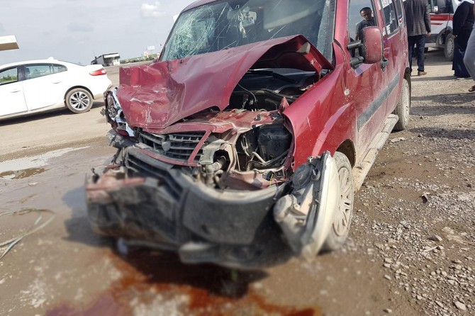 Nusaybin'de trafik kazası: 1 yaralı