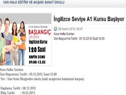 Halk Eğitimden Ücretsiz İngilizce Kursu