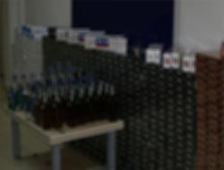 Tarsus'ta Kaçak İçki ve Sigara Operasyonu