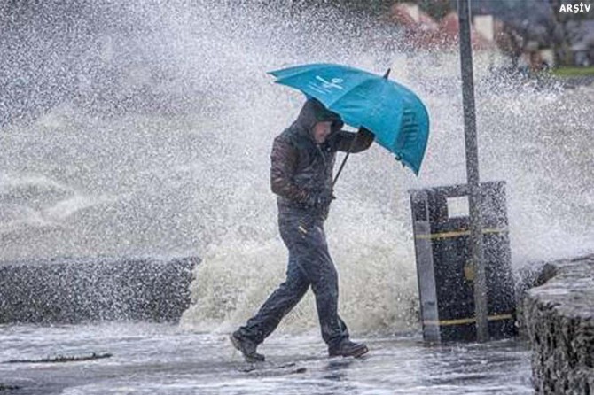 Meteorolojiden kuvvetli yağış ve rüzgâr uyarısı