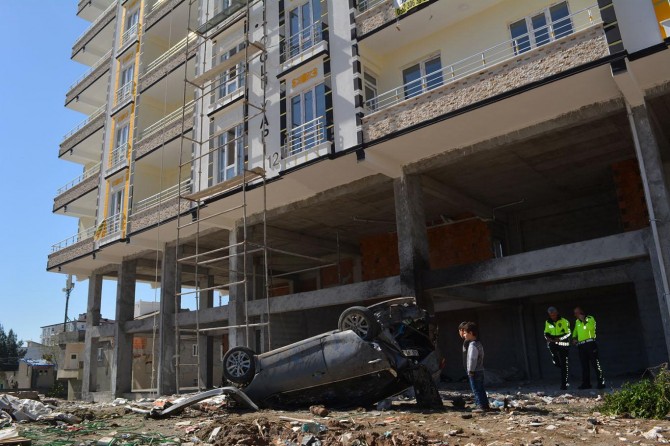 ​Batman'ın Cudi Mahallesi'nde işçiler faciadan kıl payı kurtuldu