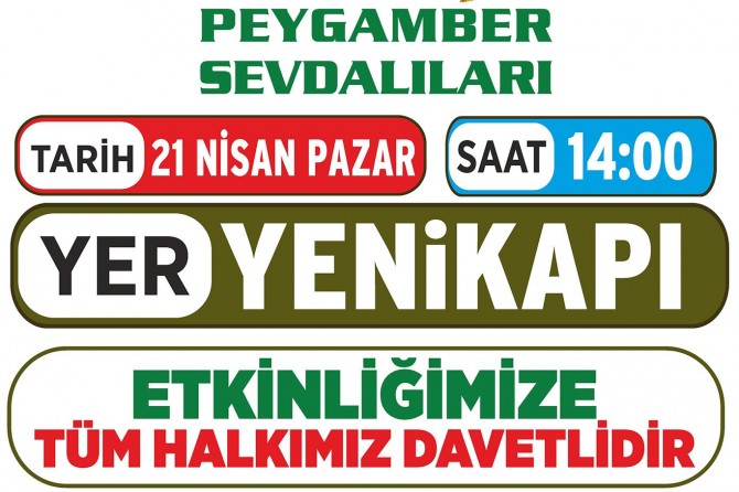 Peygamber sevdalıları İstanbul’da buluşuyor