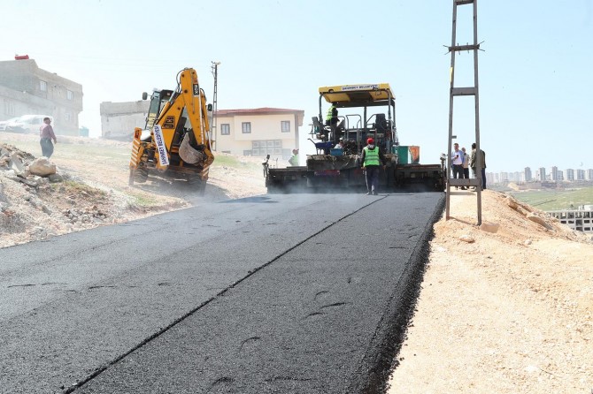 Gaziantep Şahinbey'de asfalt çalışması