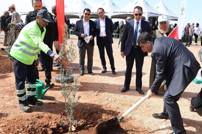 Gaziantep’te binlerce fidan toprakla buluşturuldu