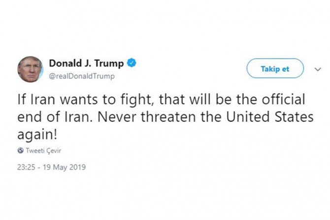 Trump gef li Îranê xwar