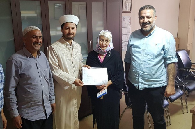 Moldovalı Maria Ceylanpınar'da Müslüman oldu