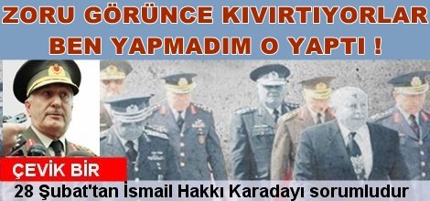 28 Şubat'çılar birbirlerini suçlamaya başladı!