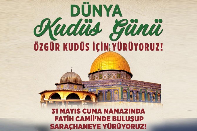 Dünya Kudüs Günü Platformundan basın açıklamasına davet