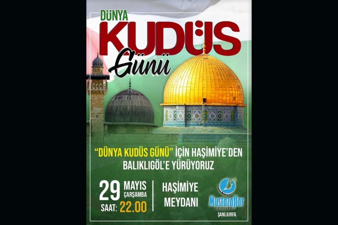 Şanlıurfa’da Dünya Kudüs Günü yürüyüşüne davet