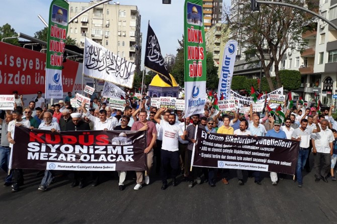 Adanalılar Özgür Kudüs için yürüdü