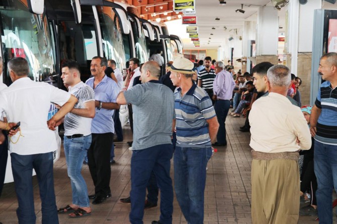 Gaziantep otogarında Ramazan Bayramı yoğunluğu