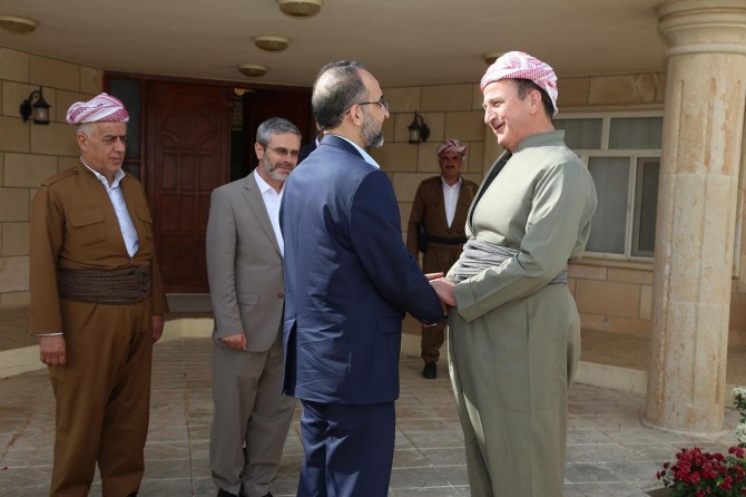 Serokê Giştî yê HUDA PARê çû ziyareta Şêx Ethem Barzanî