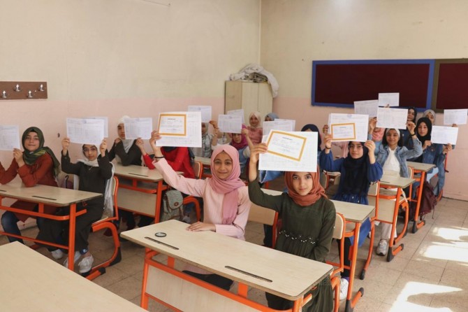 Karne alan öğrencileri Kur'an kursu heyecanı sardı