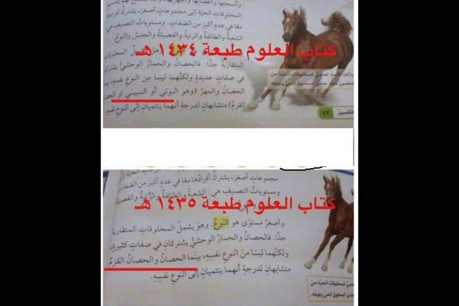 Suudi adı "Sisi" olan hayvanı müfredattan çıkardı