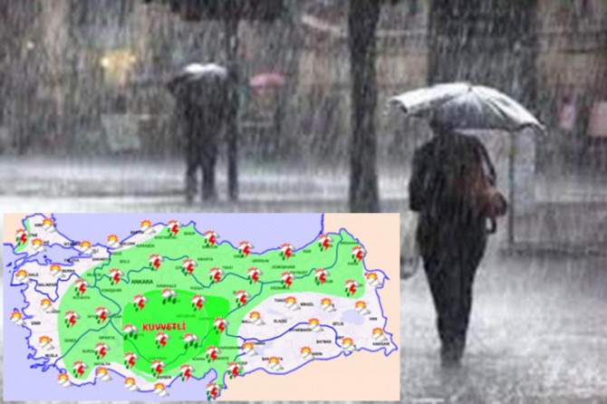 Meteoroloji'den kuvvetli yağış uyarısı