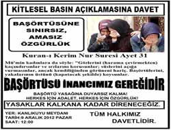 Siverek'te 22 STK Başörtüsü Yasağını Protesto Edecek