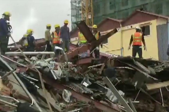 Li Kanboçyayê înşaat hilweşîya: 18 mirî 24 birîndar