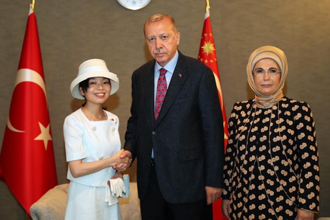 Cumhurbaşkanı Erdoğan, Japonya Prensesi ile görüştü