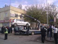 Siirt'te Maddi Hasarlı Trafik Kazası