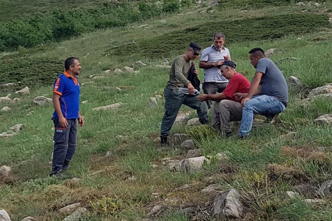 Yayladere'de Sülbüs dağından yuvarlanan şahsı AFAD ekipleri kurtardı