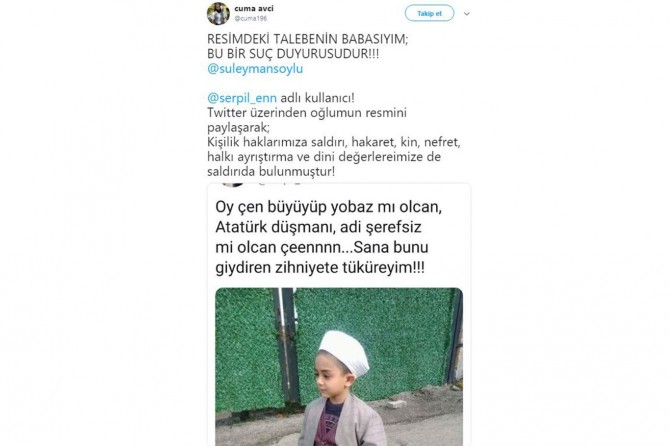 Kemalist kadından cübbe ve sarık düşmanlığı